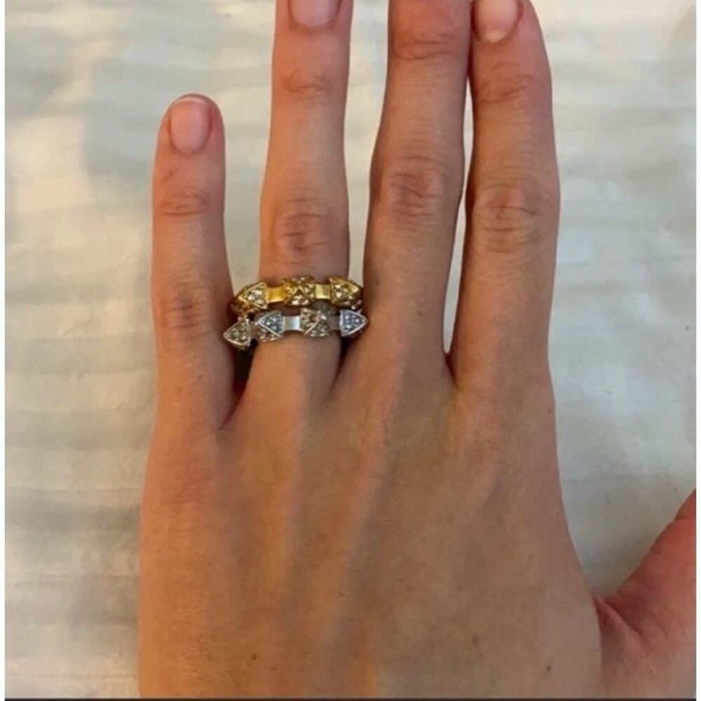 NEW Gold and silver BCBGMAXAZRIA rings